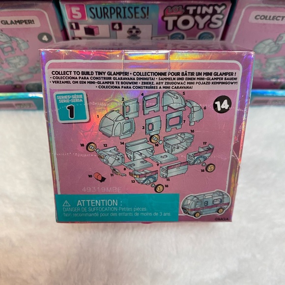 LOL Surprise Tiny Toys Series 1 - 5pk Cube Blind Box Robots Build Glamper New - Picture 3 of 11